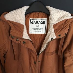 Brown Hooded Jacket by Garage